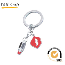 Lip and Lip Stick Metal Keychain pour les femmes (Y03890)